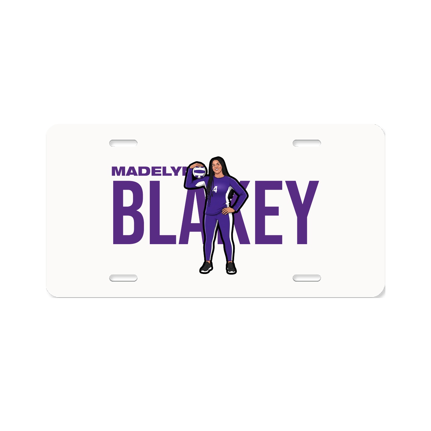 License Plate — Player Name in Classic