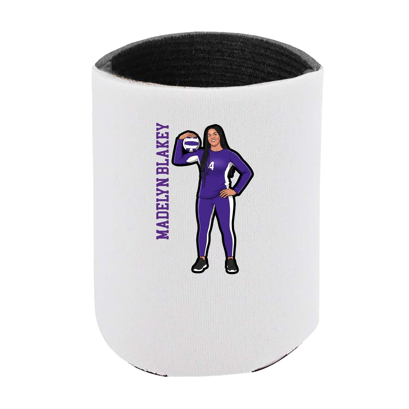 Can Holder — Name Vertical in White