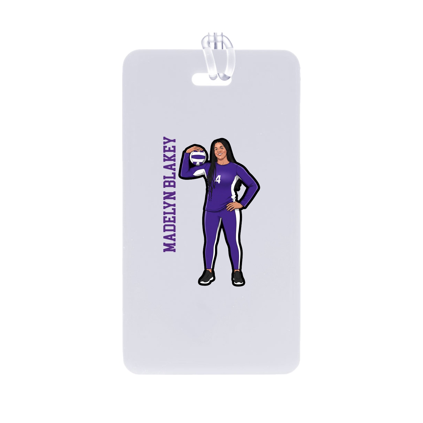 Bag Tag — Name Vertical in Classic