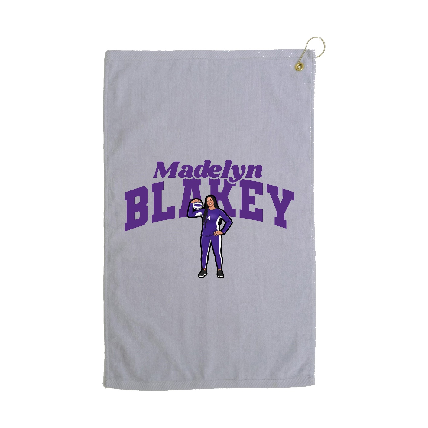 Golf Towel — Signature Arch in Grey