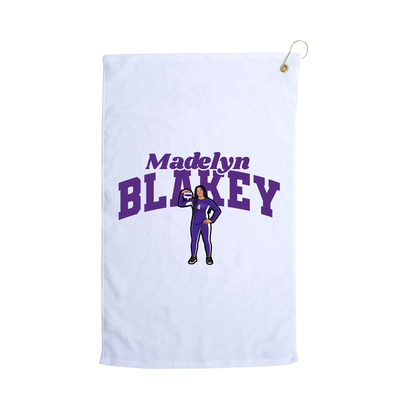 Golf Towel — Signature Arch in White
