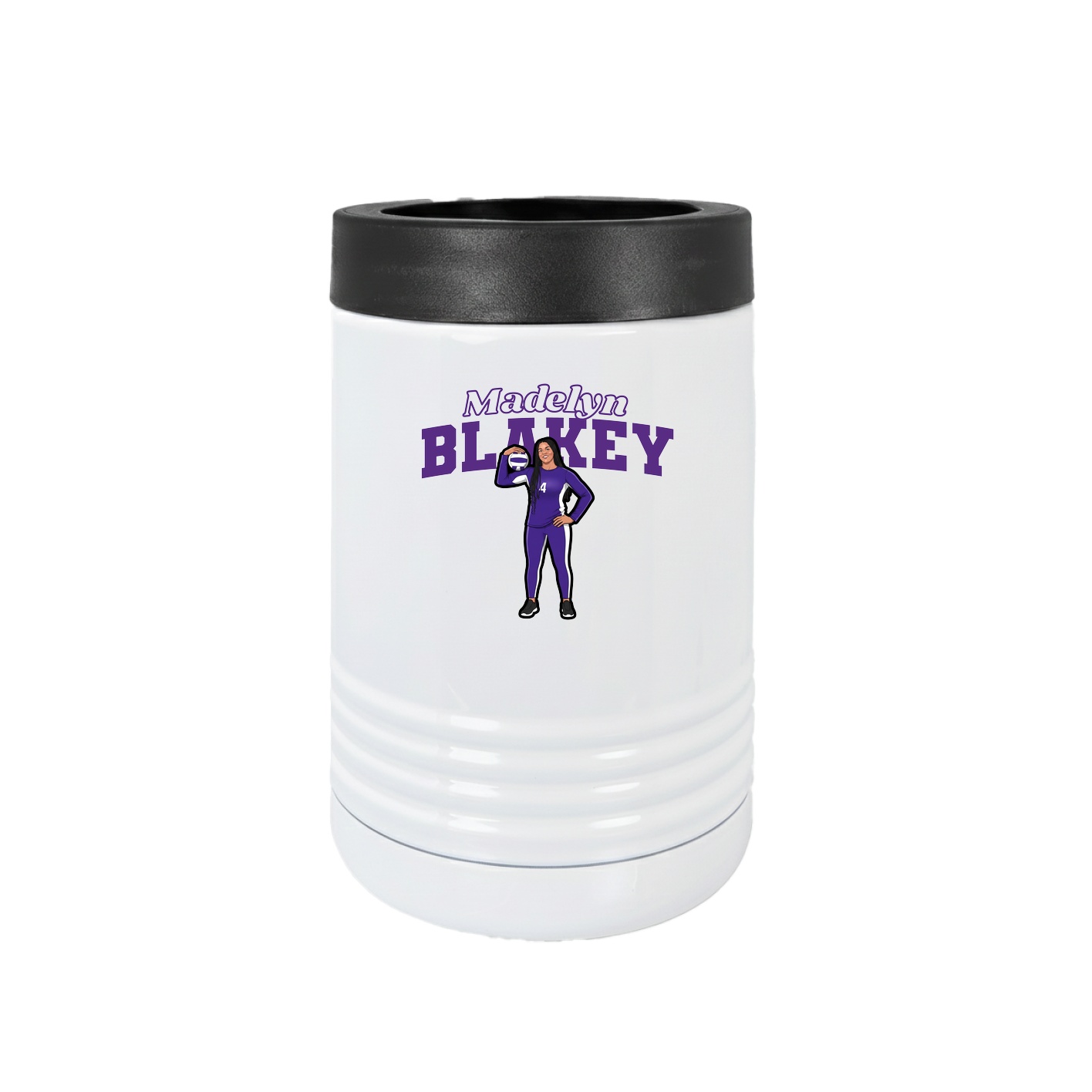 Beverage Holder — Name Arch in White