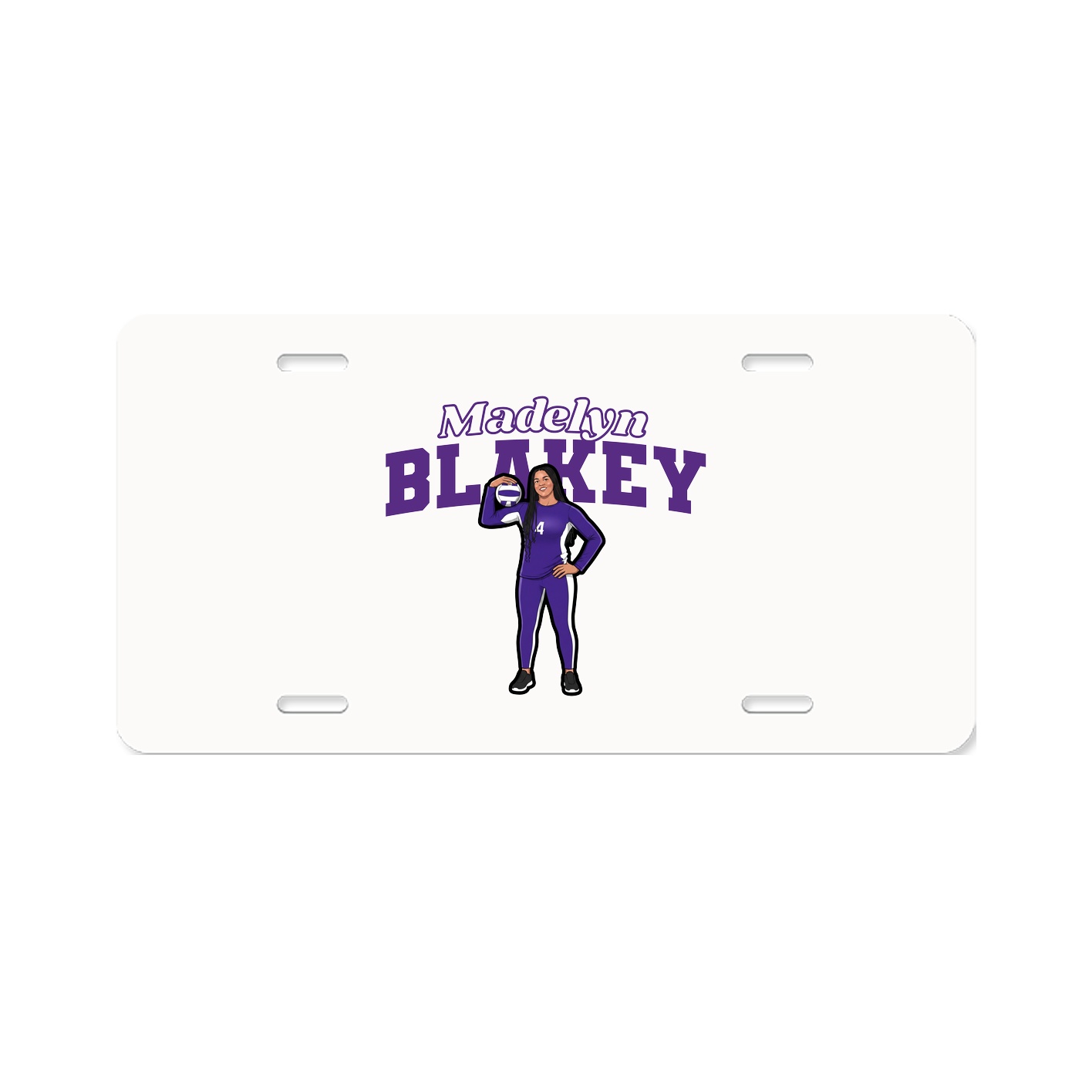 License Plate — Name Arch in Classic