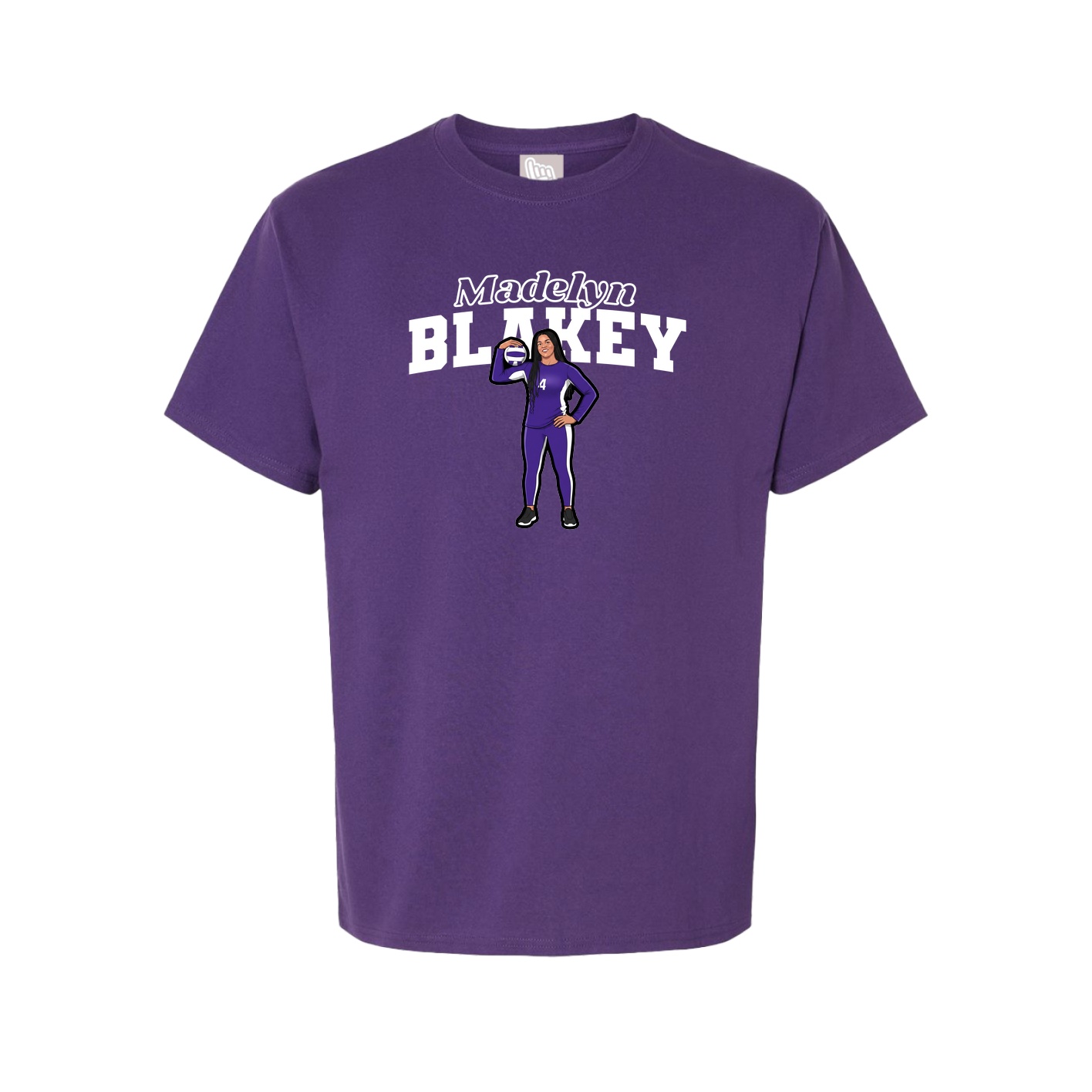 Tee — Name Arch in Purple