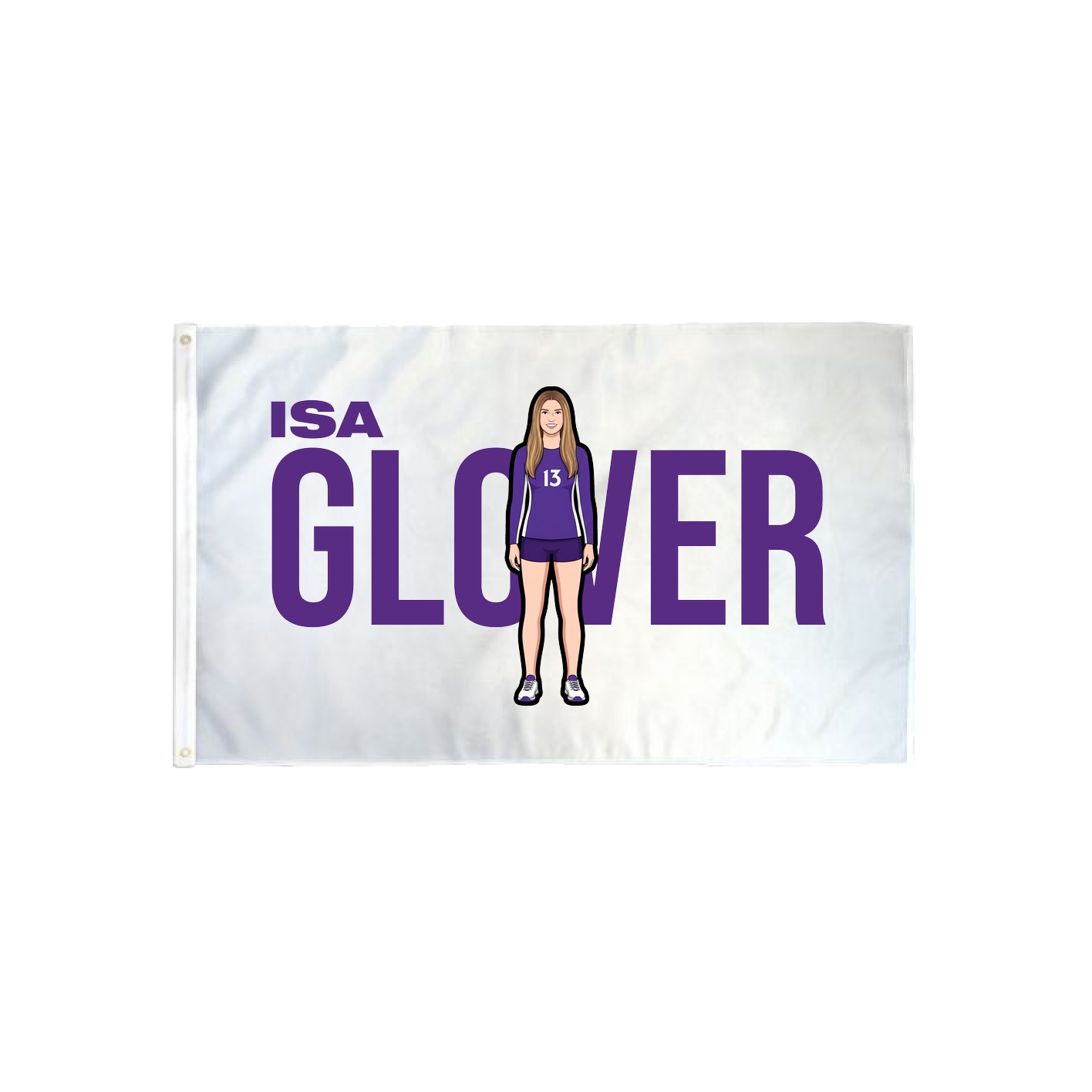 3x5 Flag — Player Name in Classic