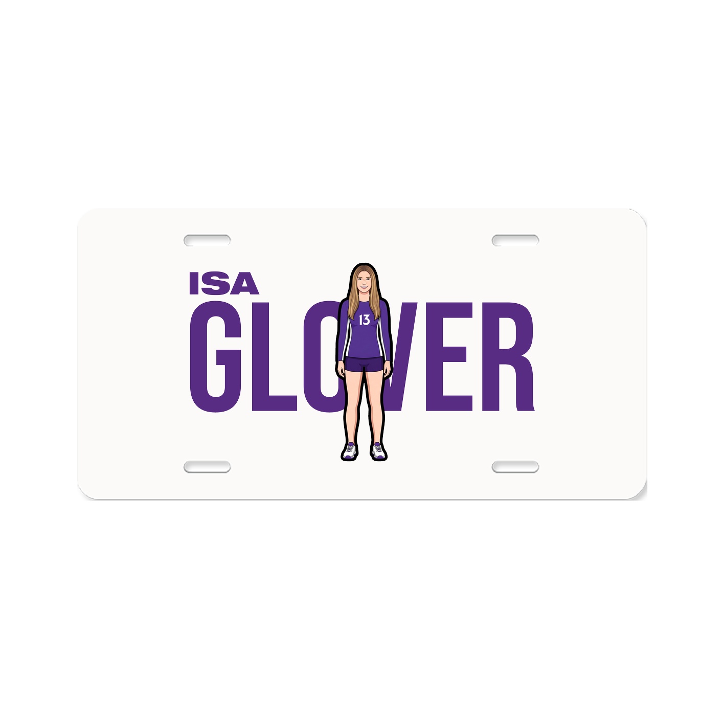 License Plate — Player Name in Classic