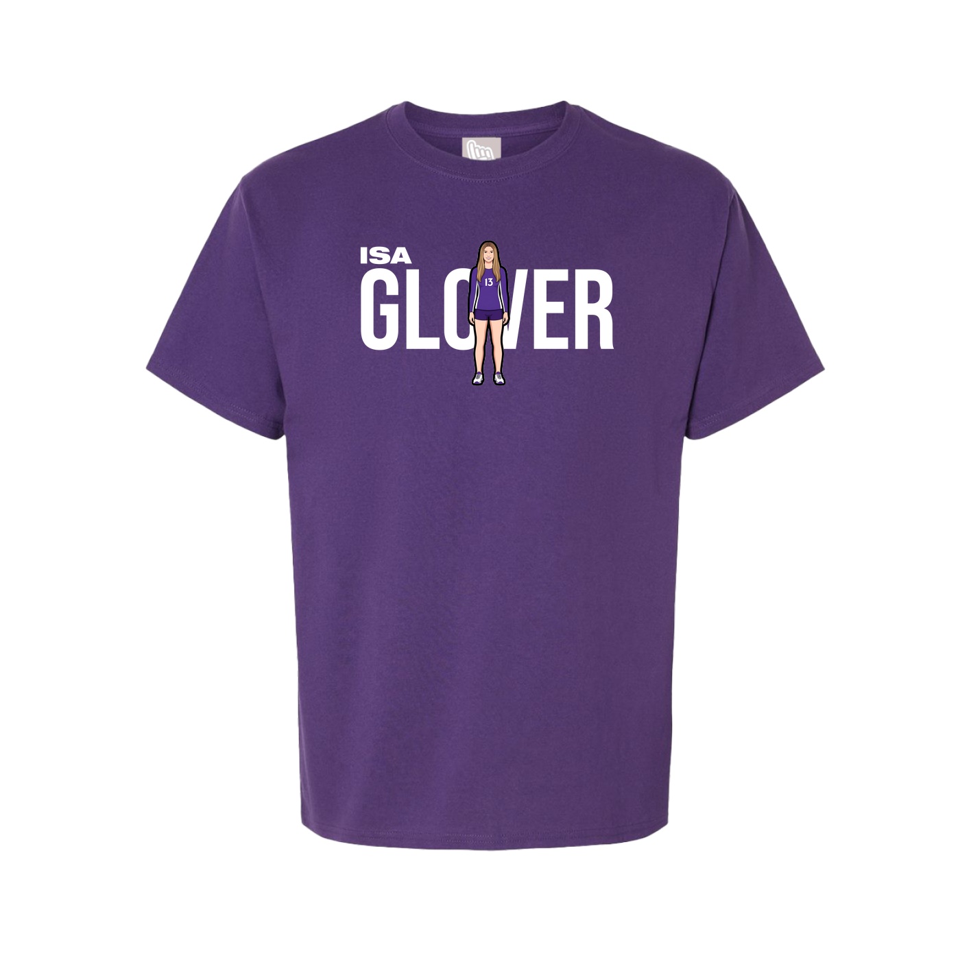 Youth Tee — Player Name in Purple