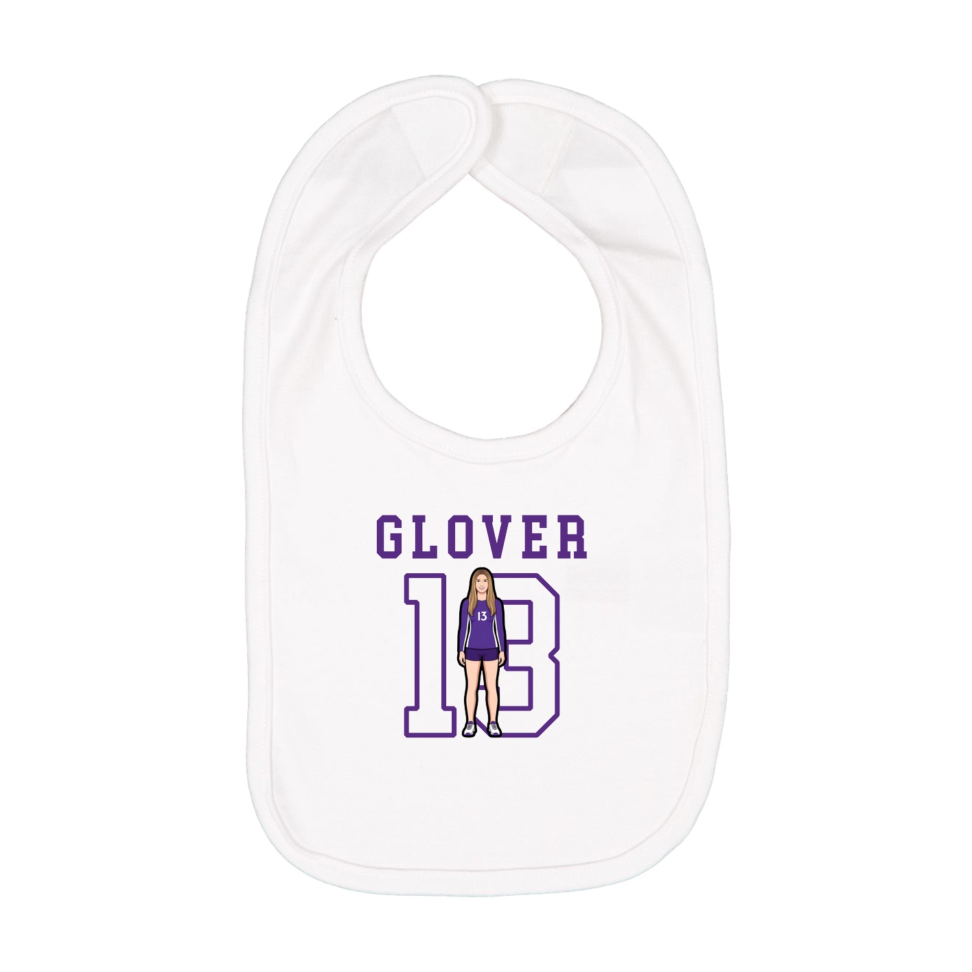 Infant Bib — Shirsey in White