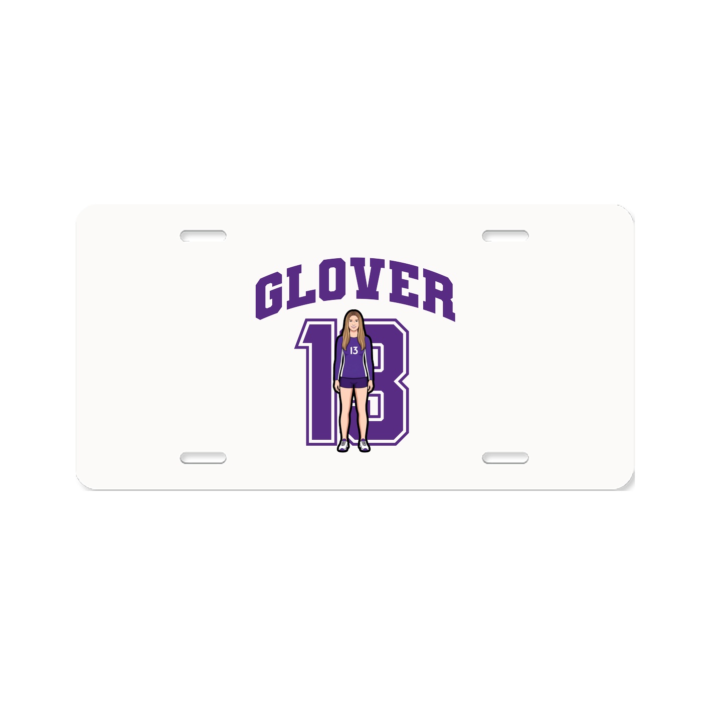 License Plate — Number in Classic