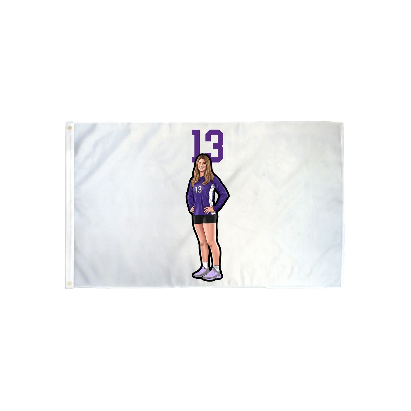 3x5 Flag — Number Top in Classic