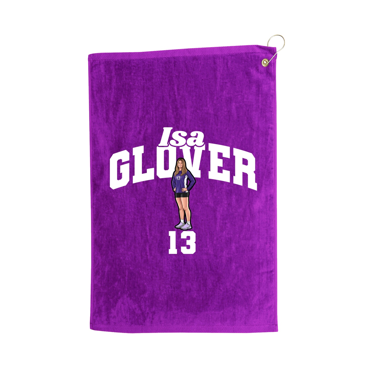 Golf Towel — Signature Arch in Purple