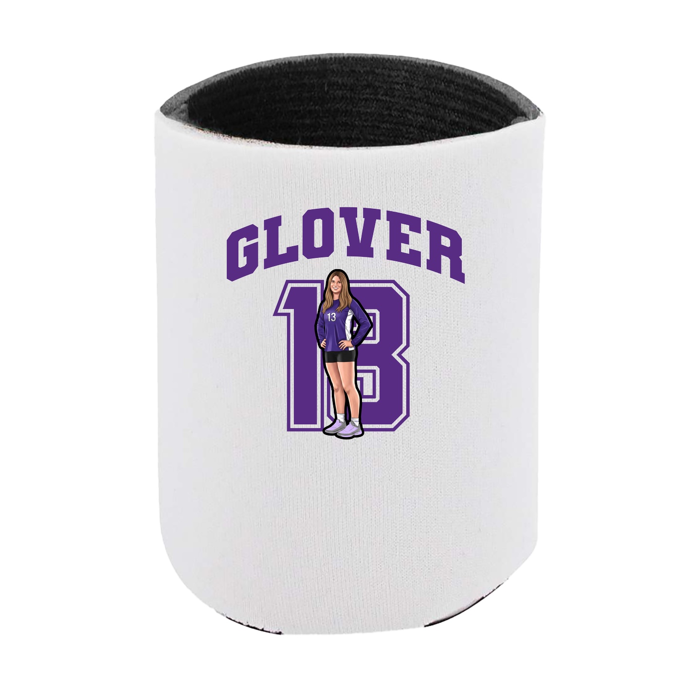 Can Holder — Number in White
