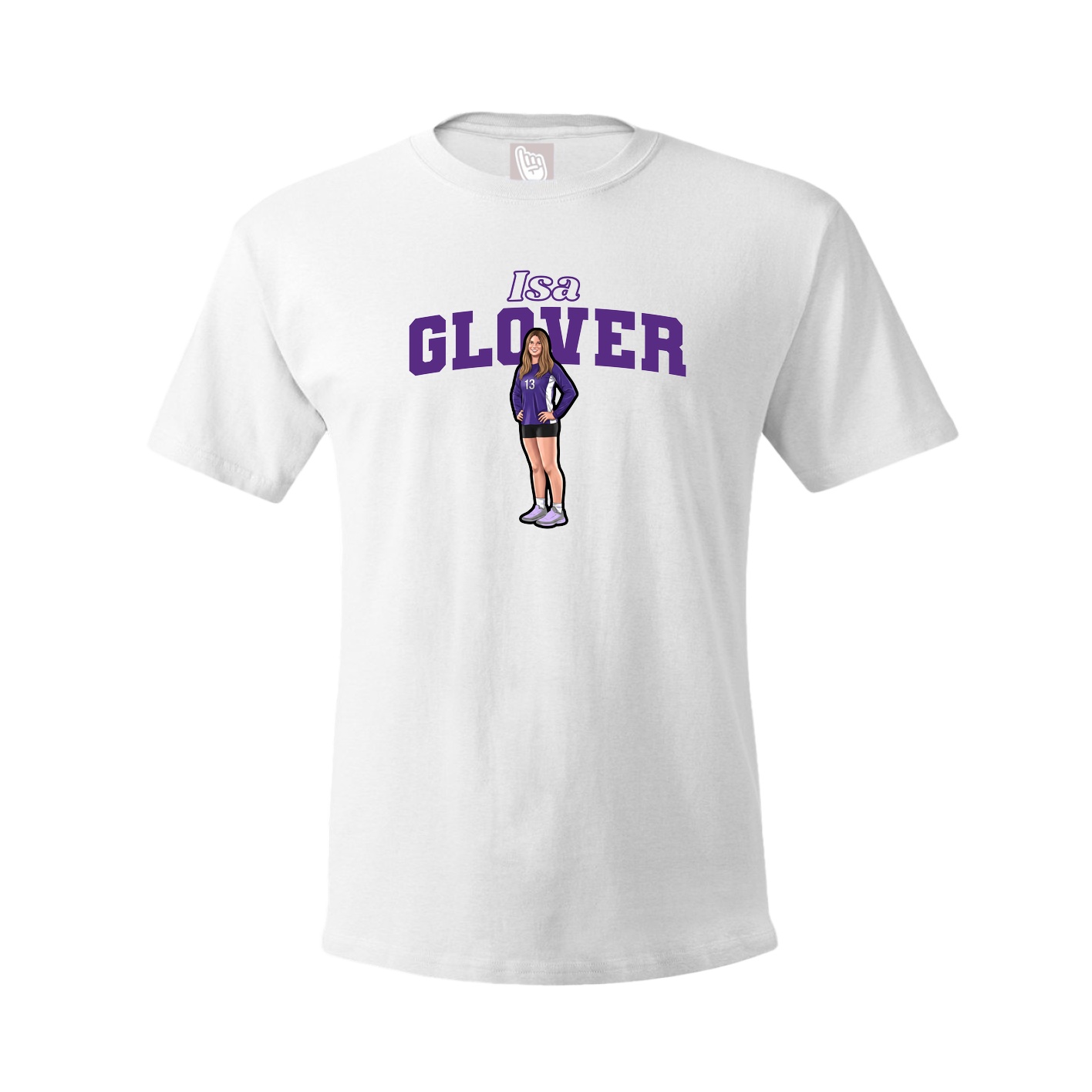 Tee — Name Arch in White