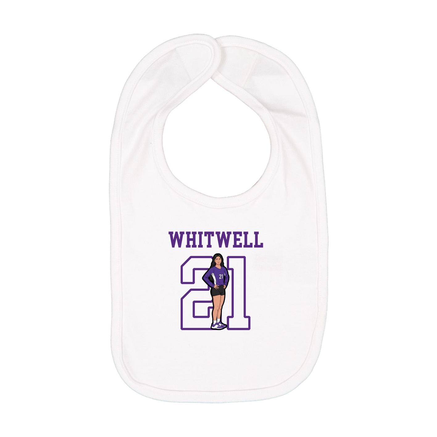 Infant Bib — Shirsey in White