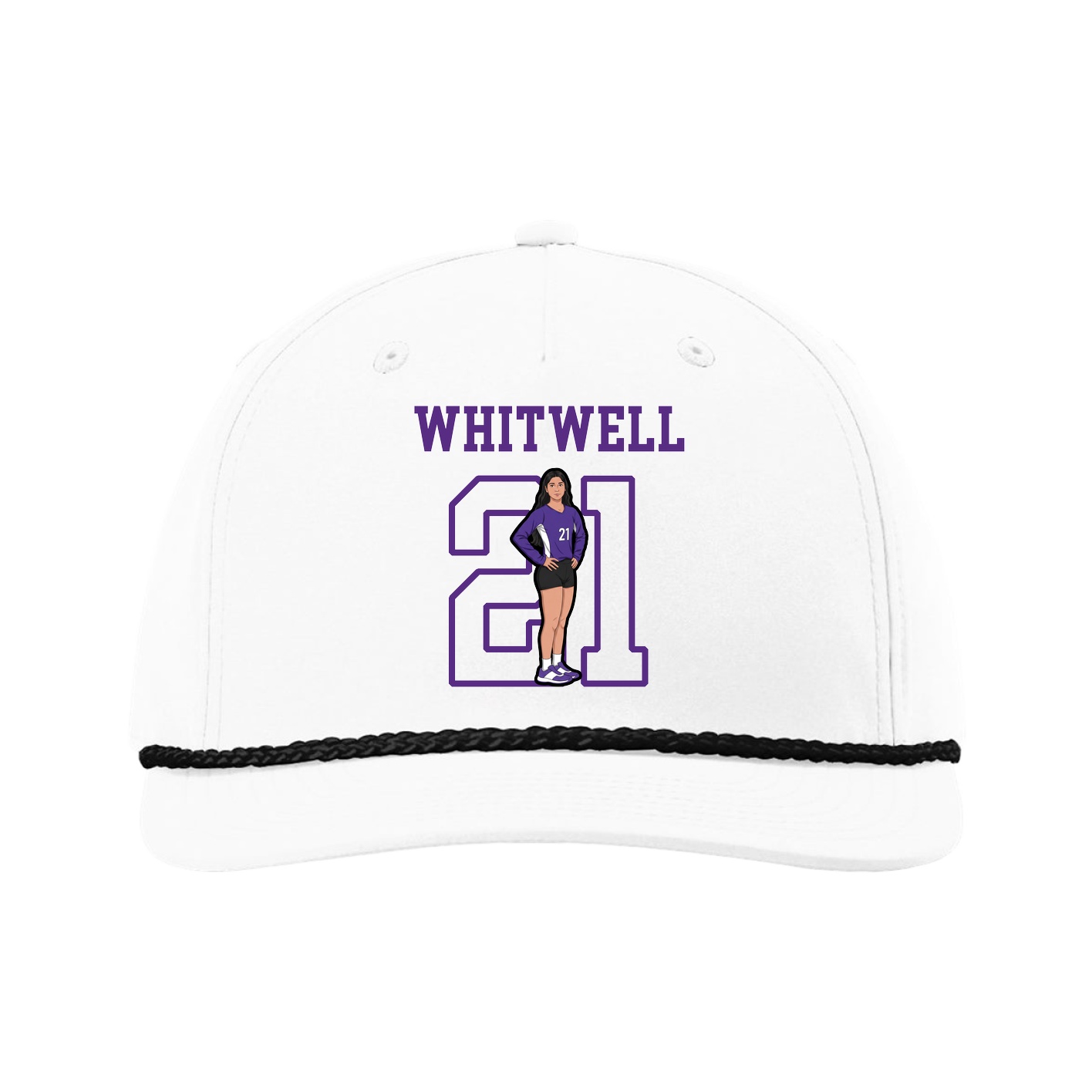 Five-Panel Classic Rope Cap — Shirsey in White