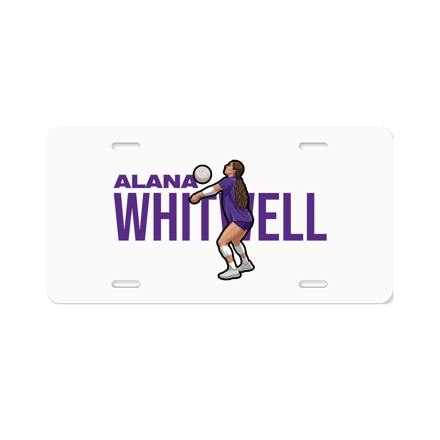 License Plate — Player Name in Classic