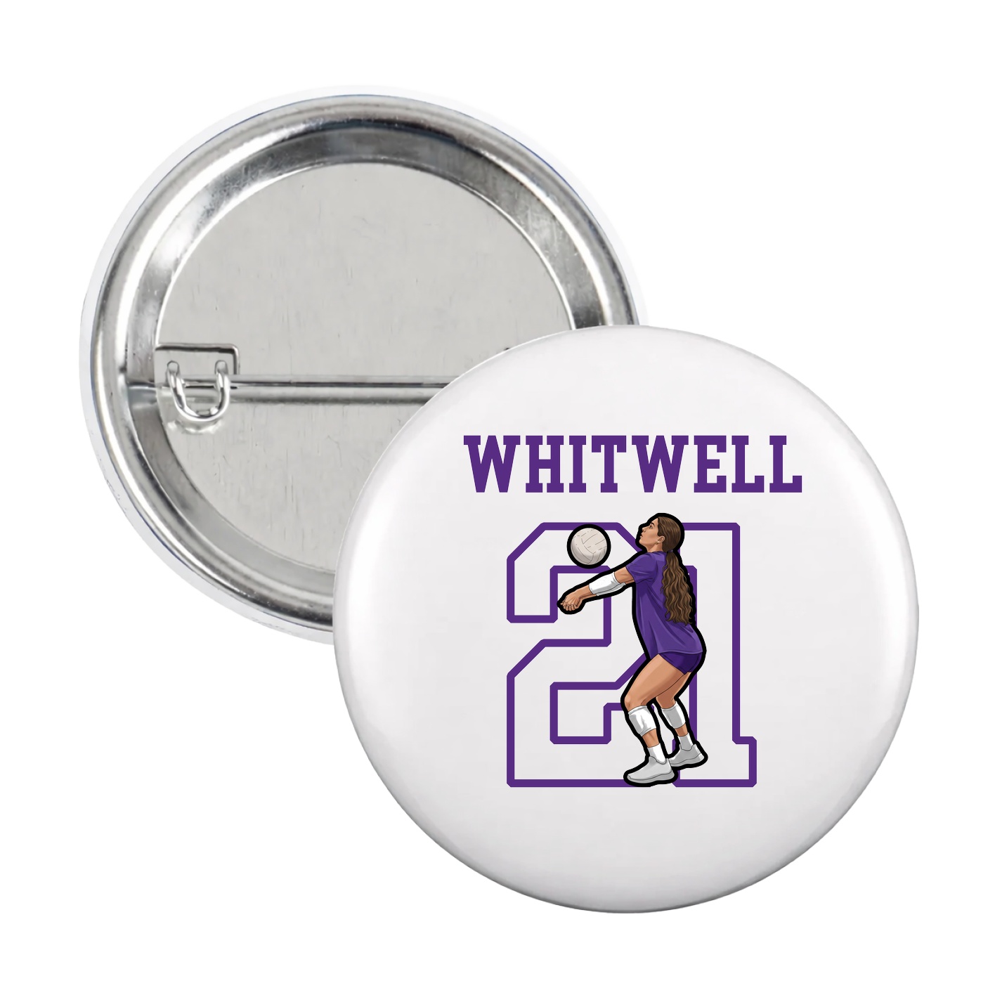 Game Day Button — Shirsey in White