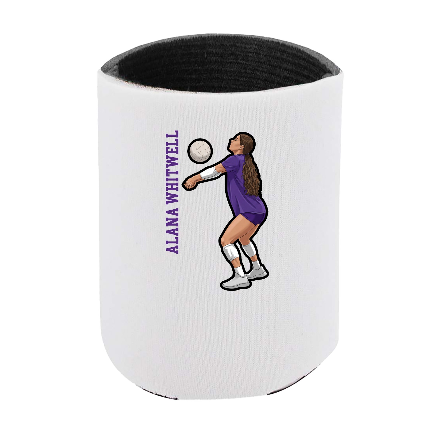 Can Holder — Name Vertical in White