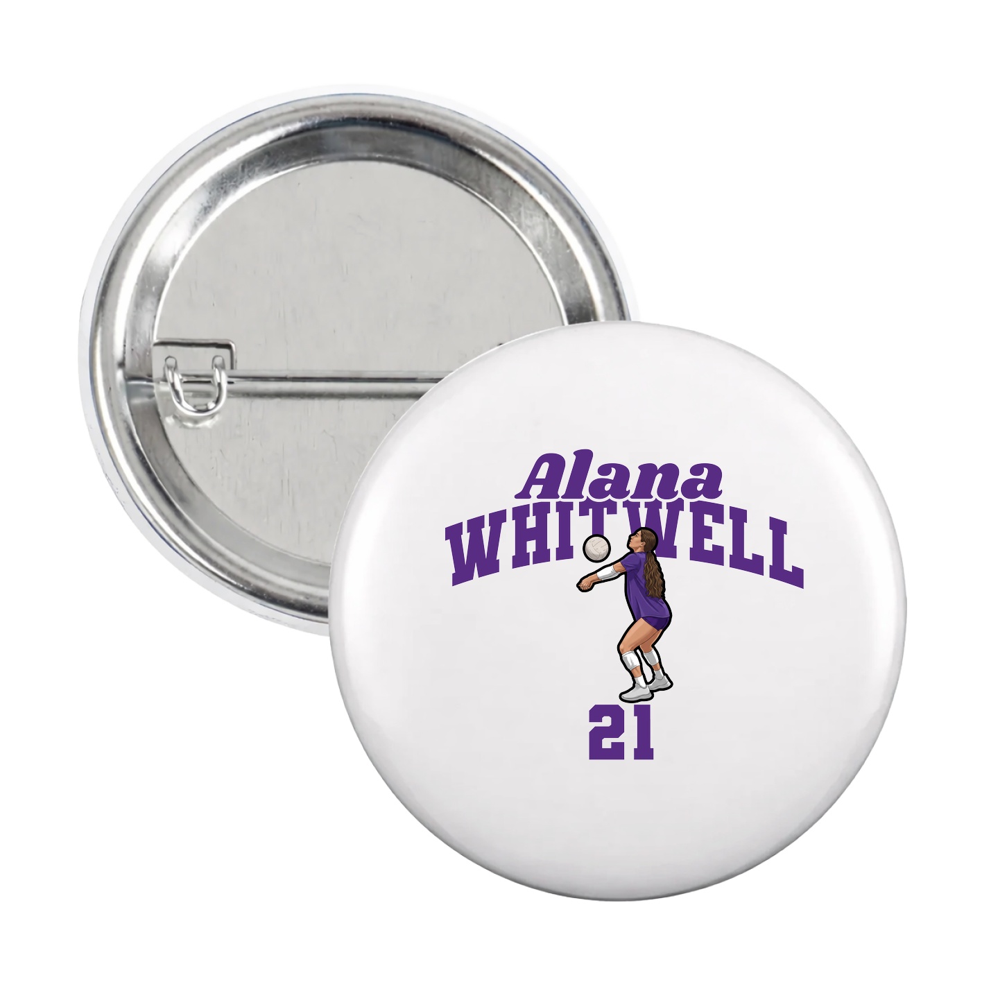 Game Day Button — Signature Arch in White