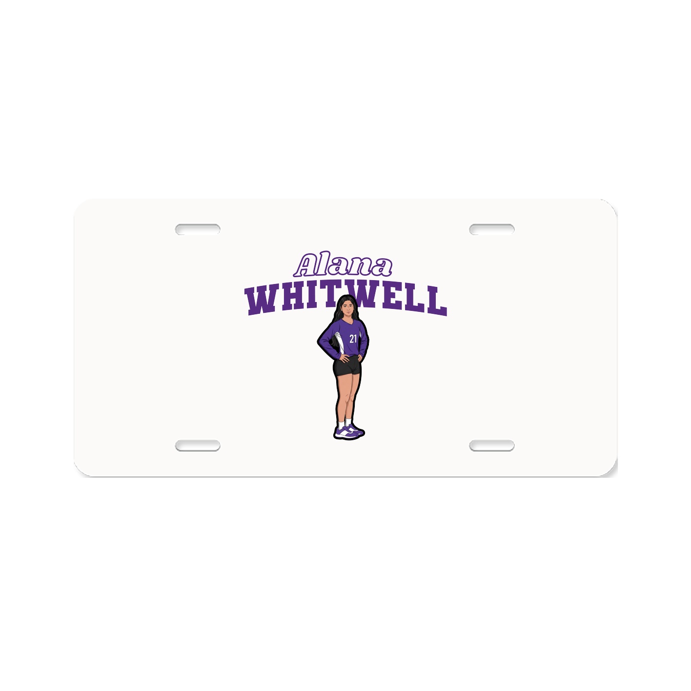 License Plate — Name Arch in Classic