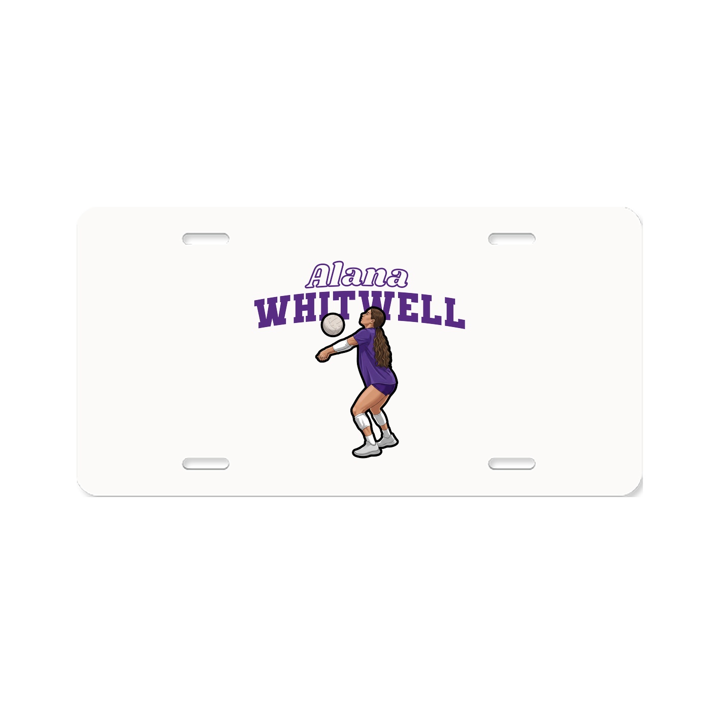 License Plate — Name Arch in Classic