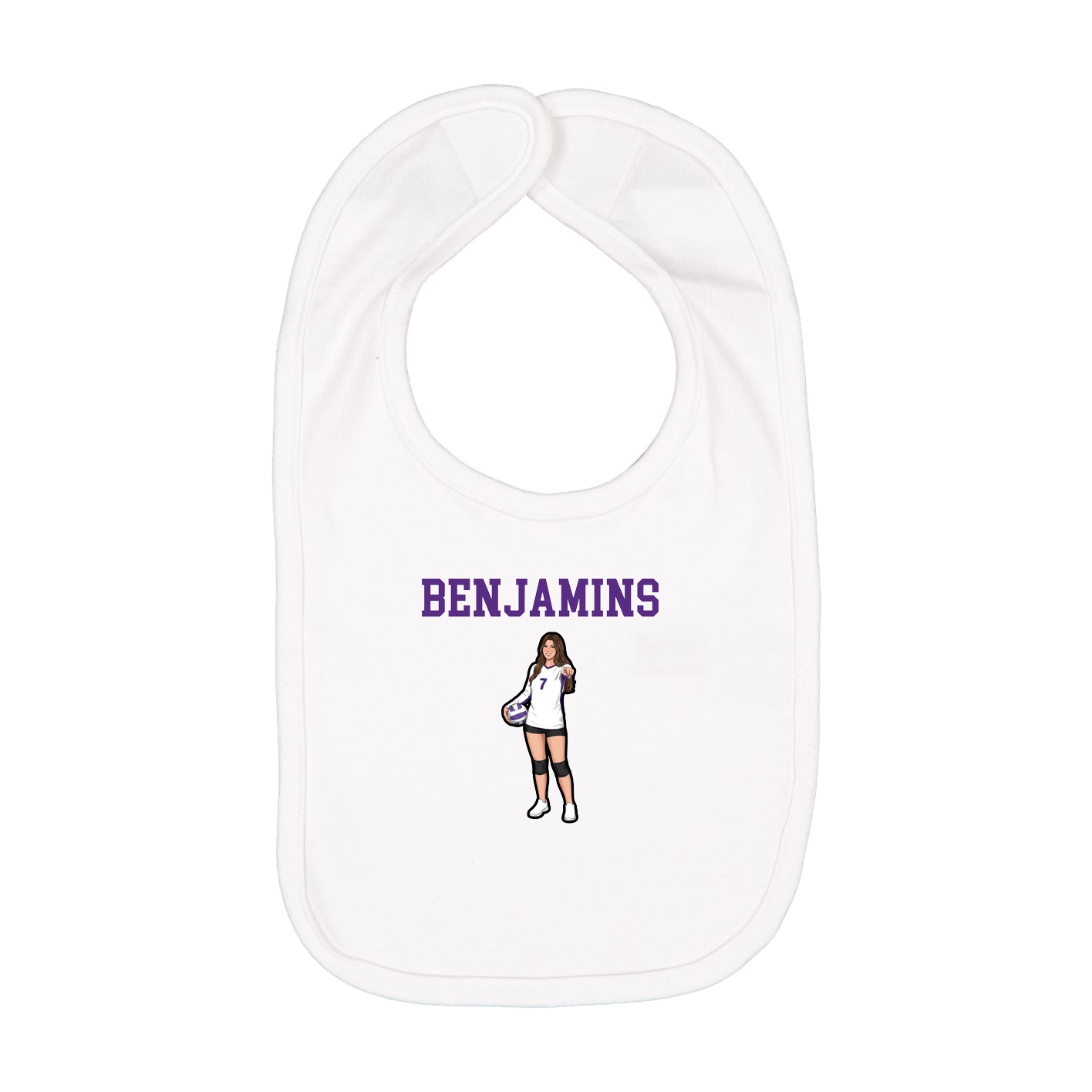 Infant Bib — Shirsey in White