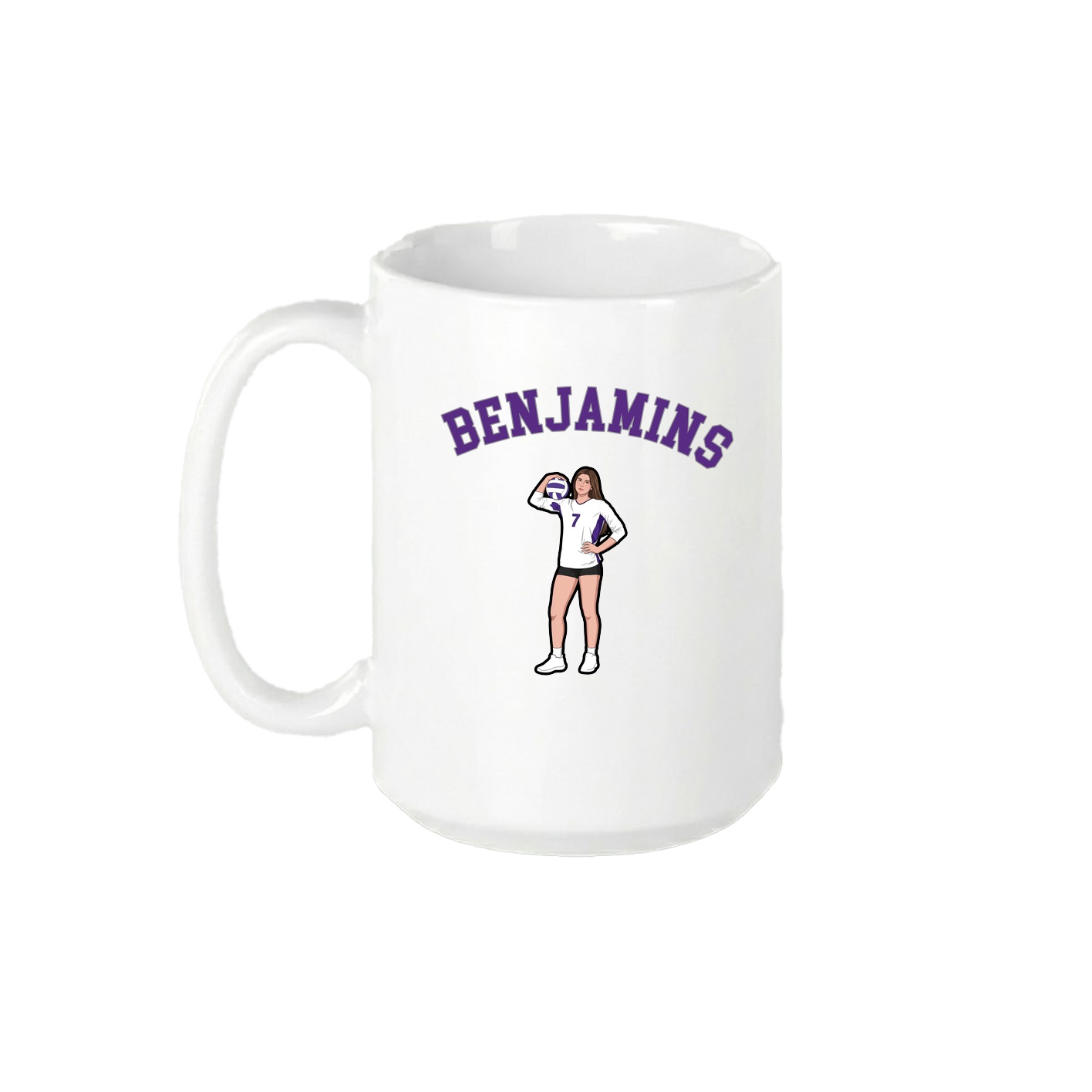 15oz Coffee Mug — Shirsey Arch in White