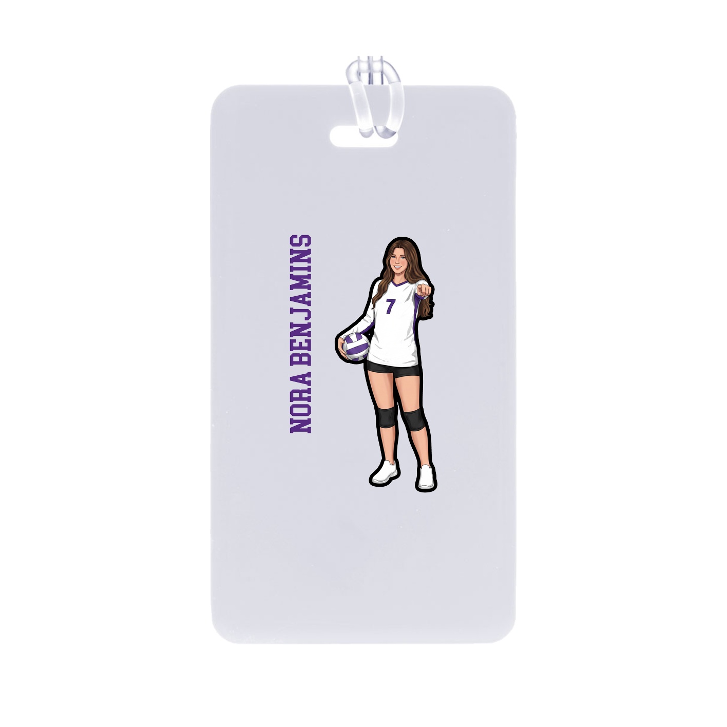 Bag Tag — Name Vertical in Classic