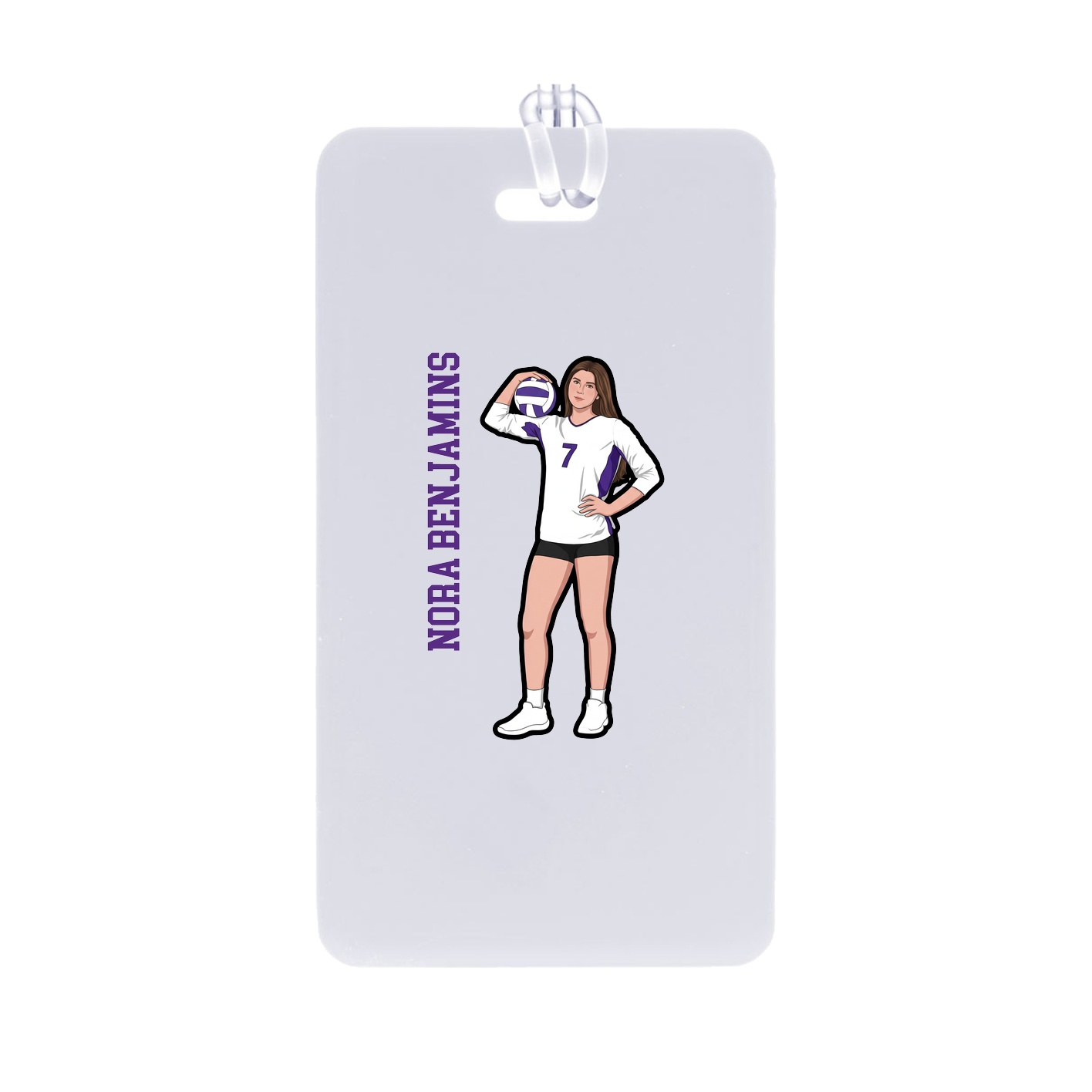 Bag Tag — Name Vertical in Classic