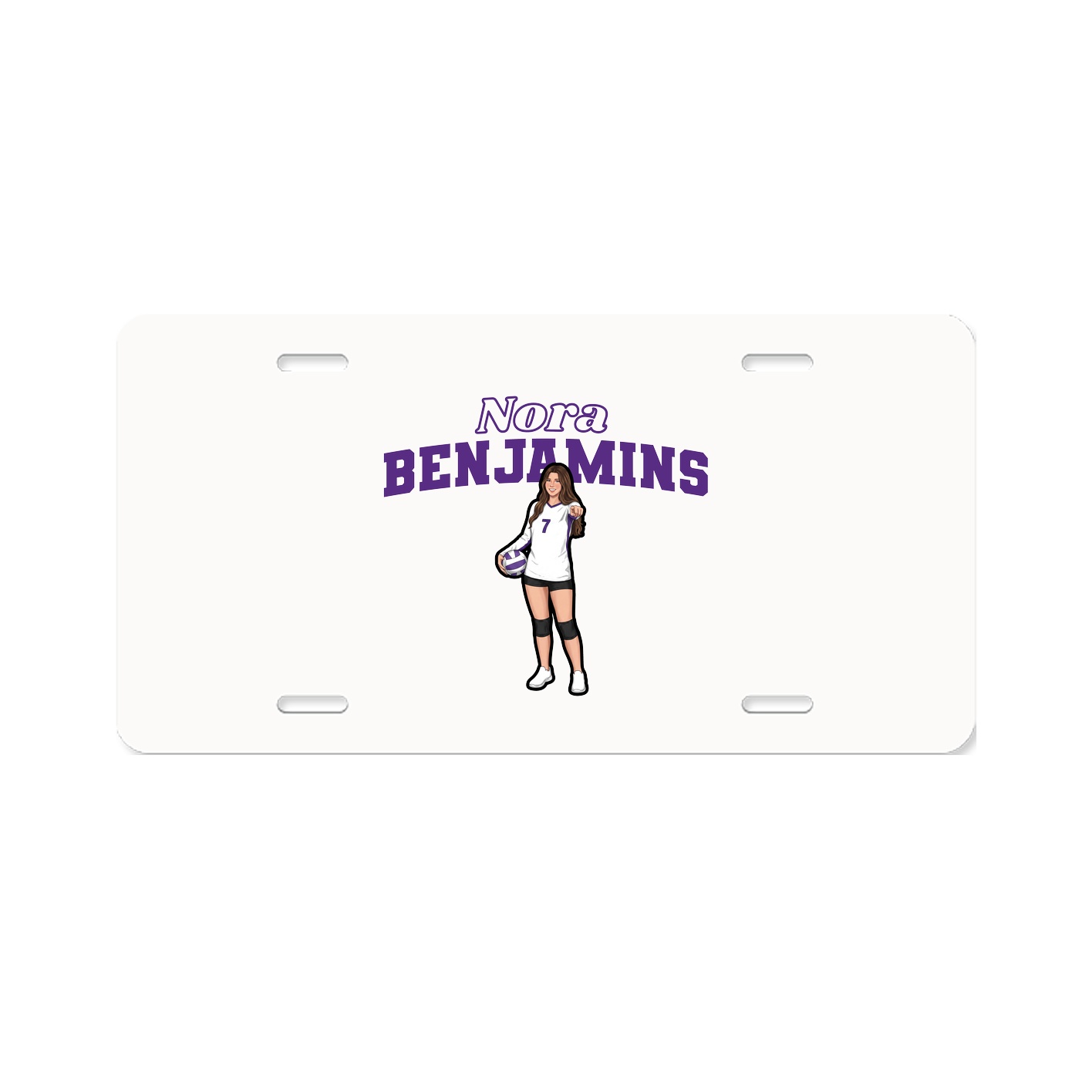 License Plate — Name Arch in Classic