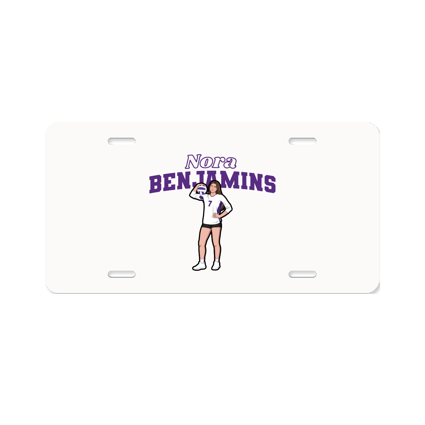 License Plate — Name Arch in Classic