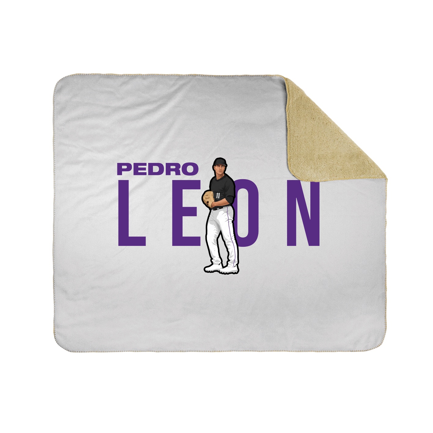 Throw Blanket — Player Name in White