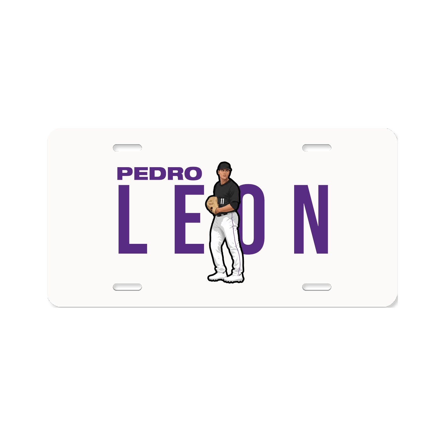 License Plate — Player Name in Classic