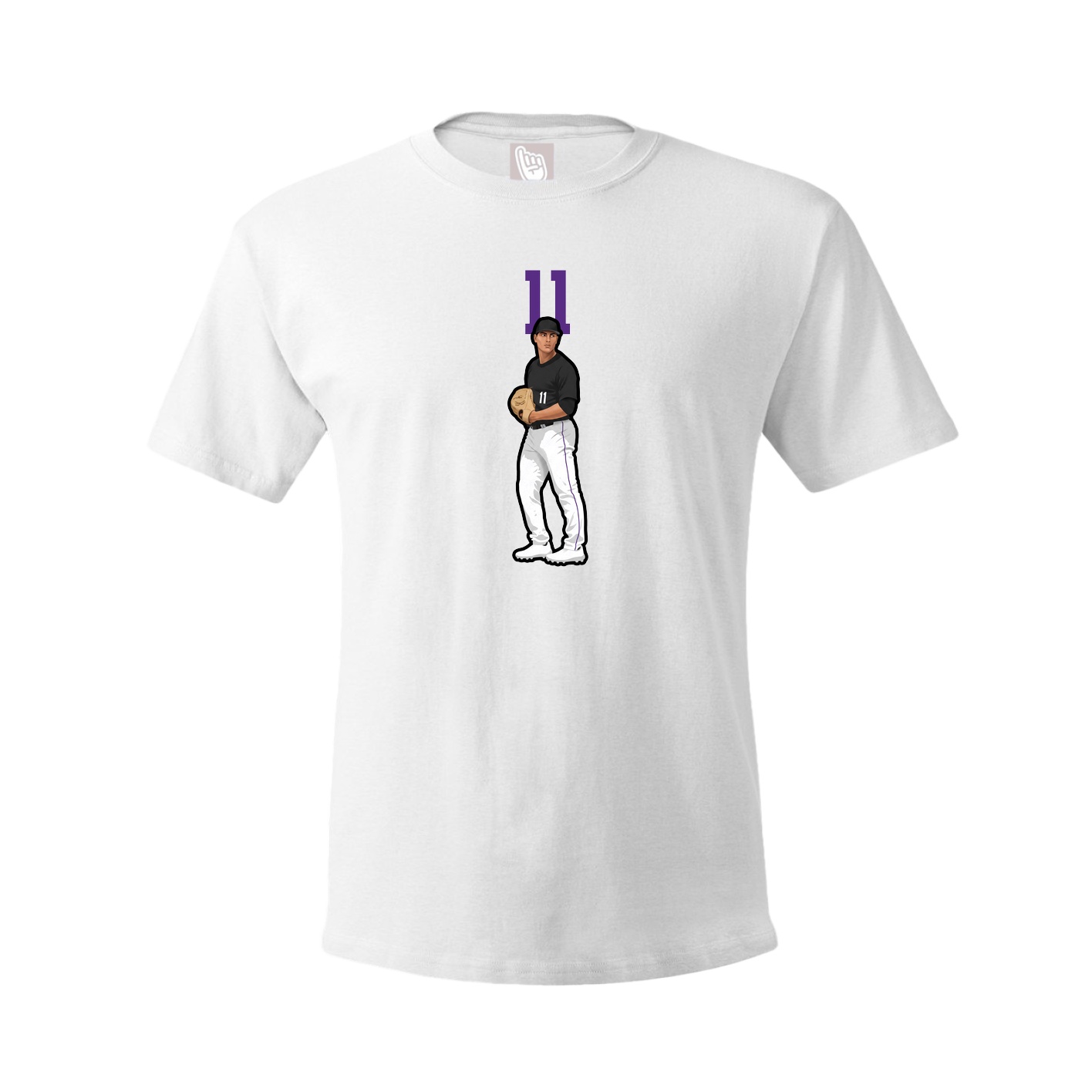 Tee — Number Top in White