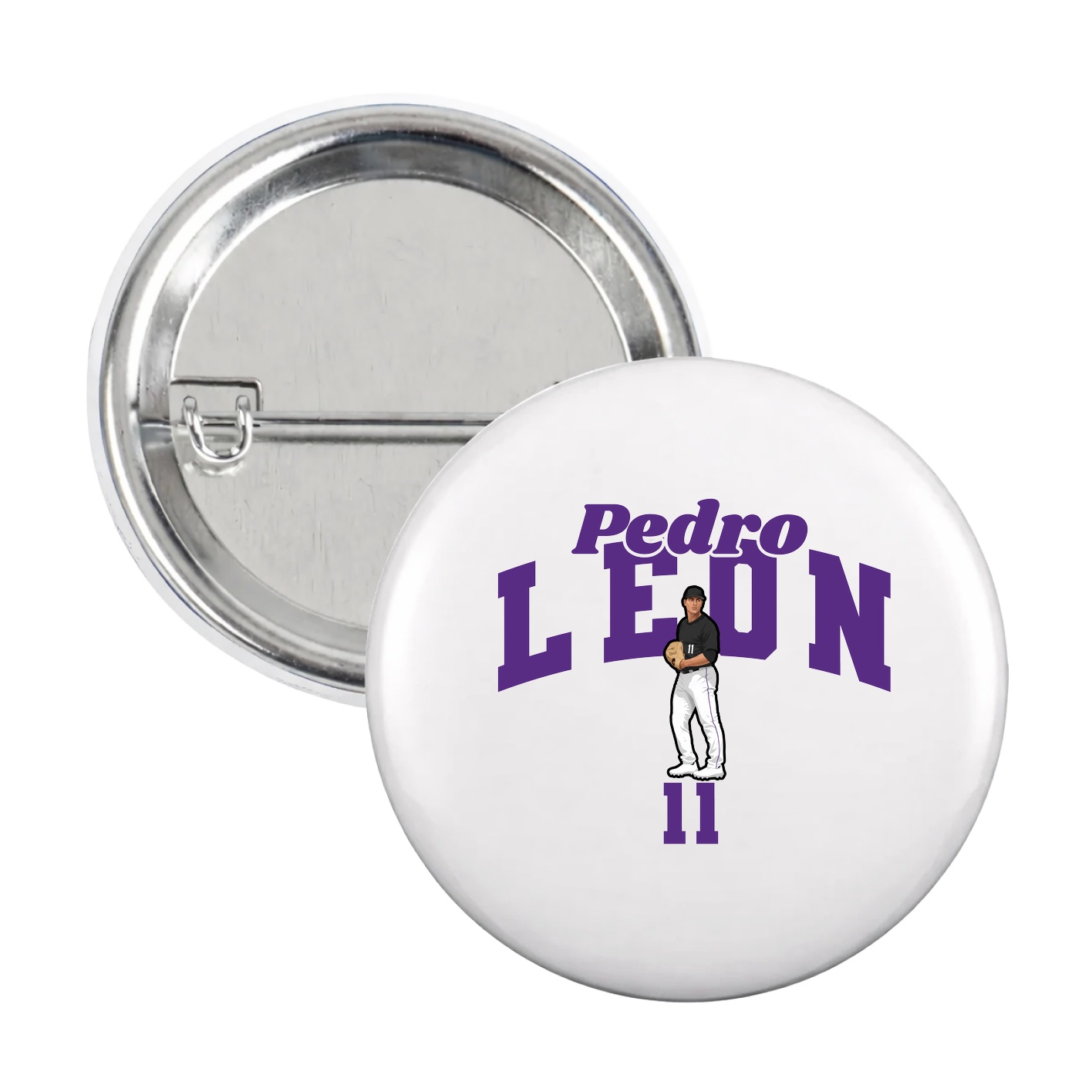 Game Day Button — Signature Arch in White