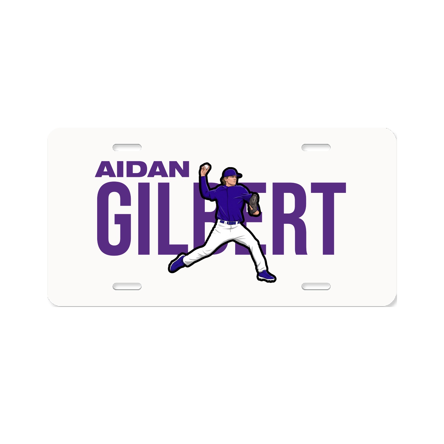 License Plate — Player Name in Classic