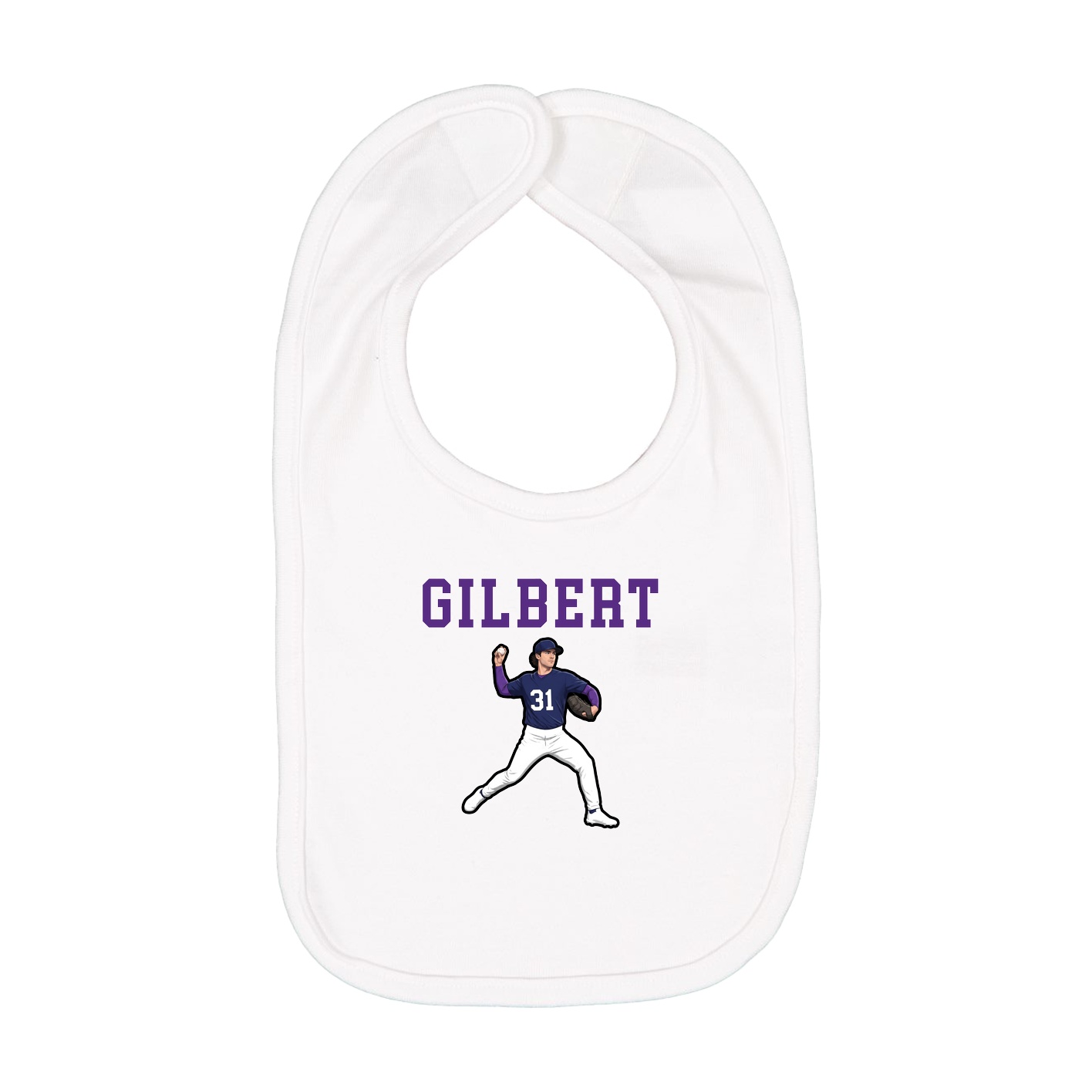 Infant Bib — Shirsey in White