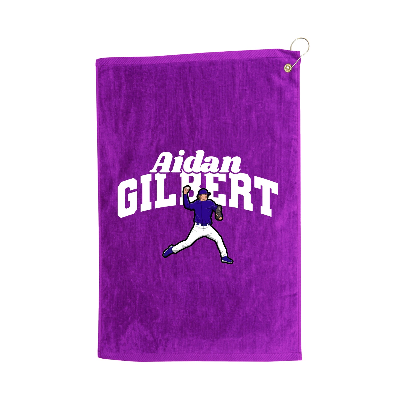 Golf Towel — Signature Arch in Purple