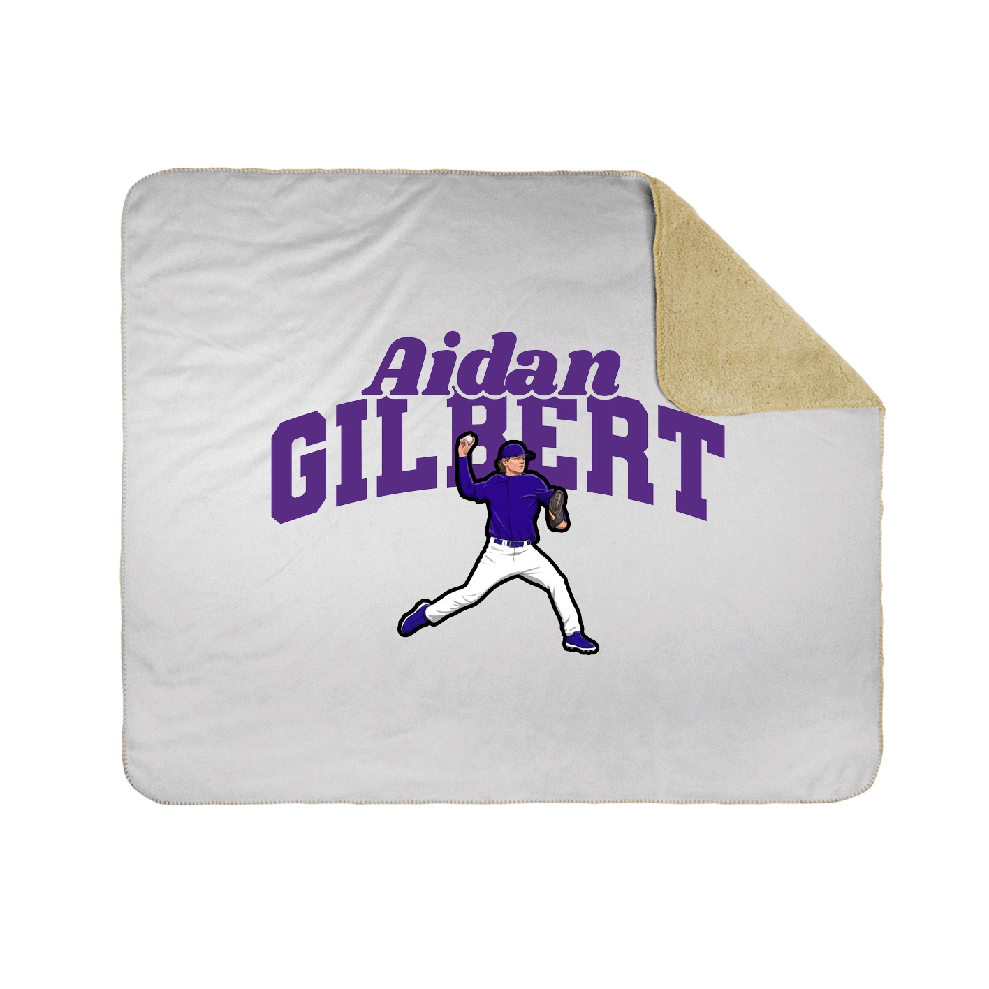 Throw Blanket — Signature Arch in White