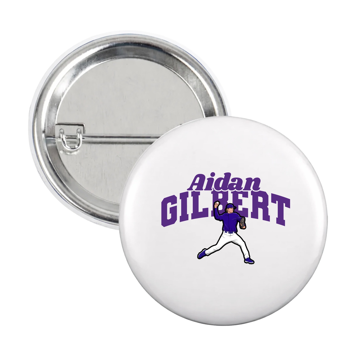 Game Day Button — Signature Arch in White