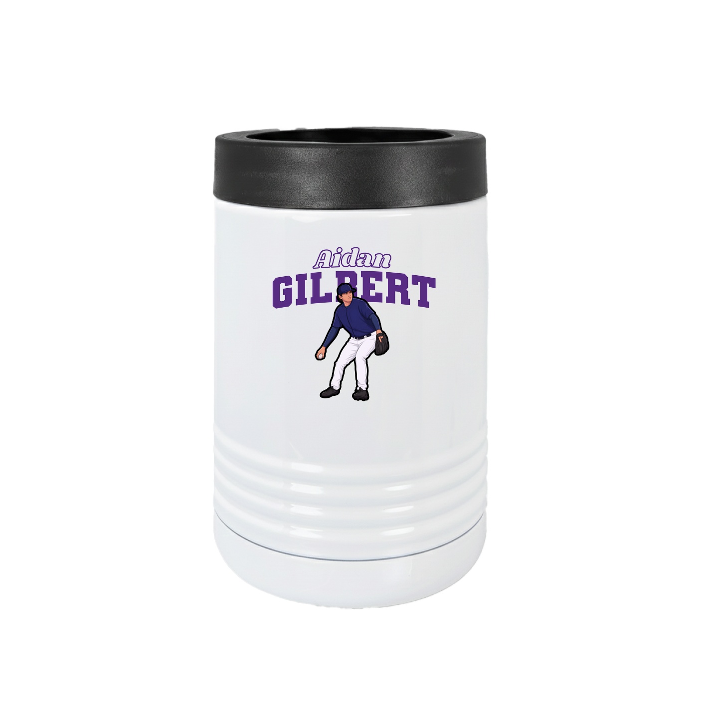 Beverage Holder — Name Arch in White