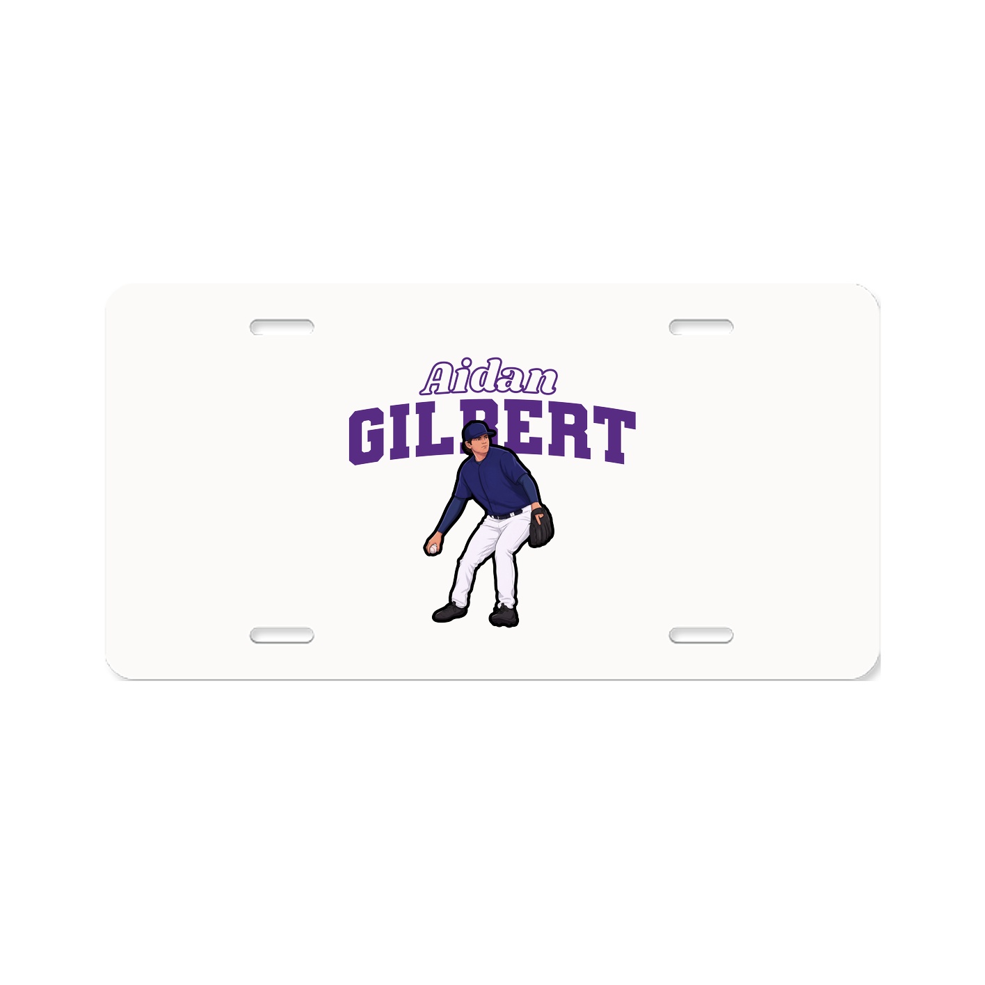 License Plate — Name Arch in Classic