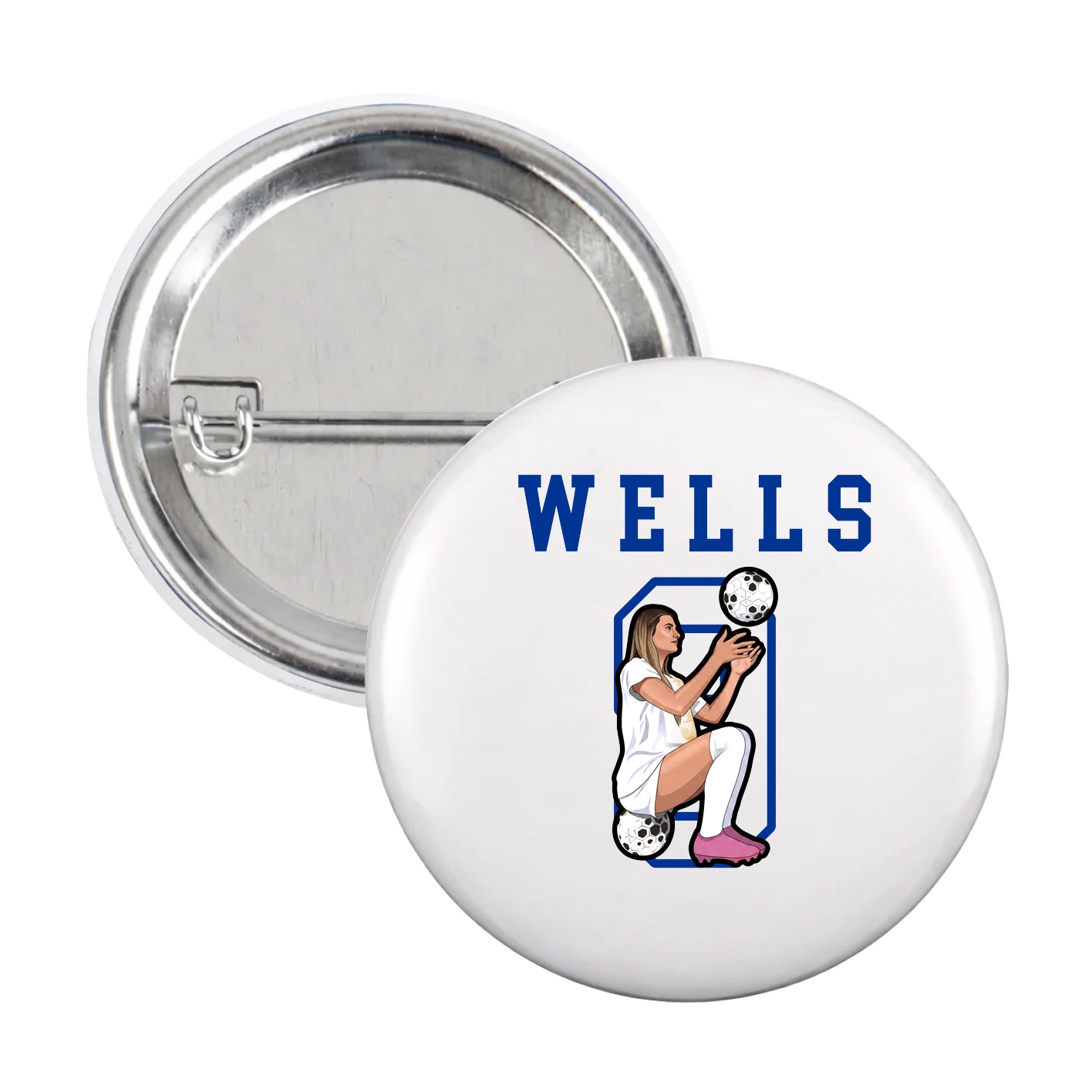 Game Day Button — Shirsey in White