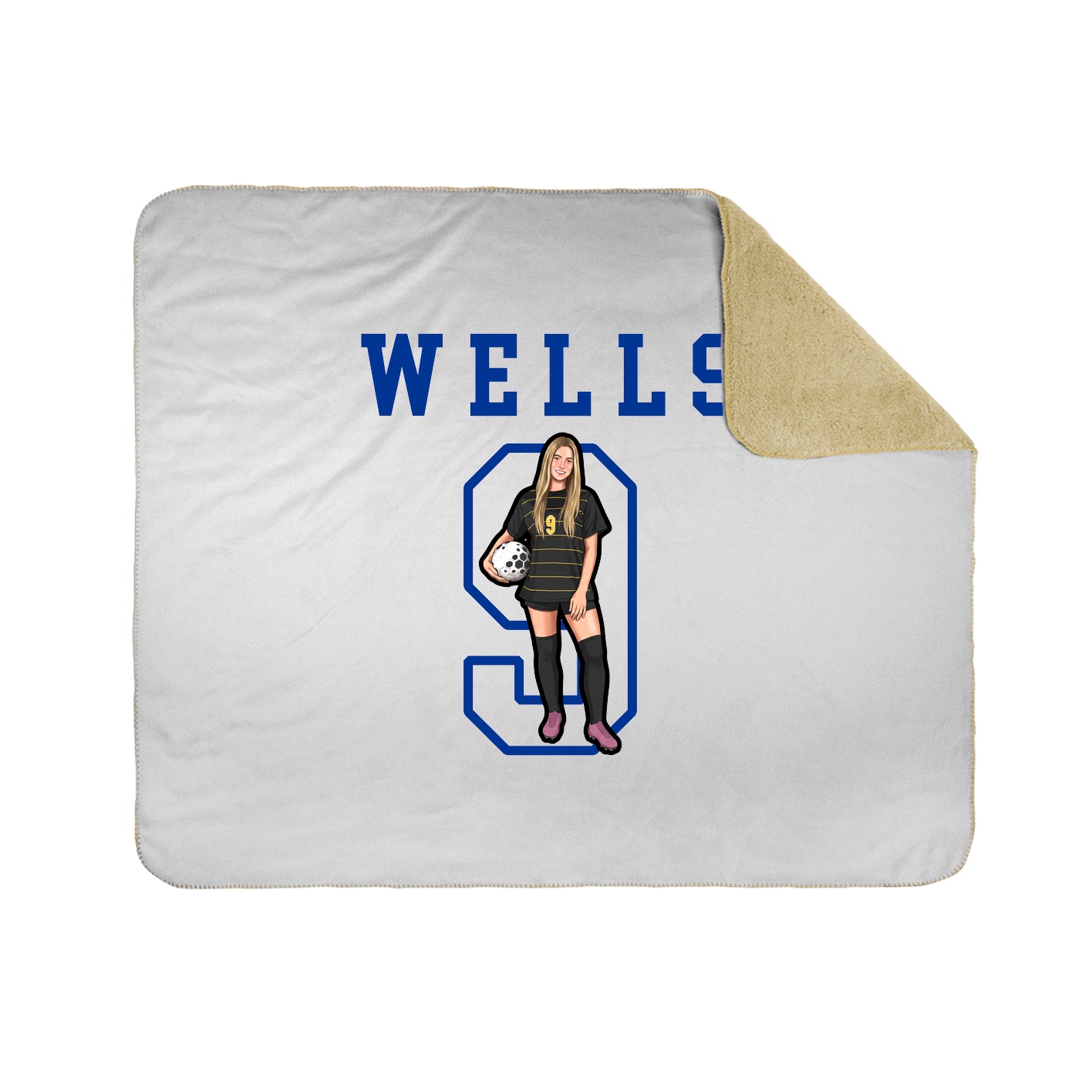 Throw Blanket — Shirsey in White