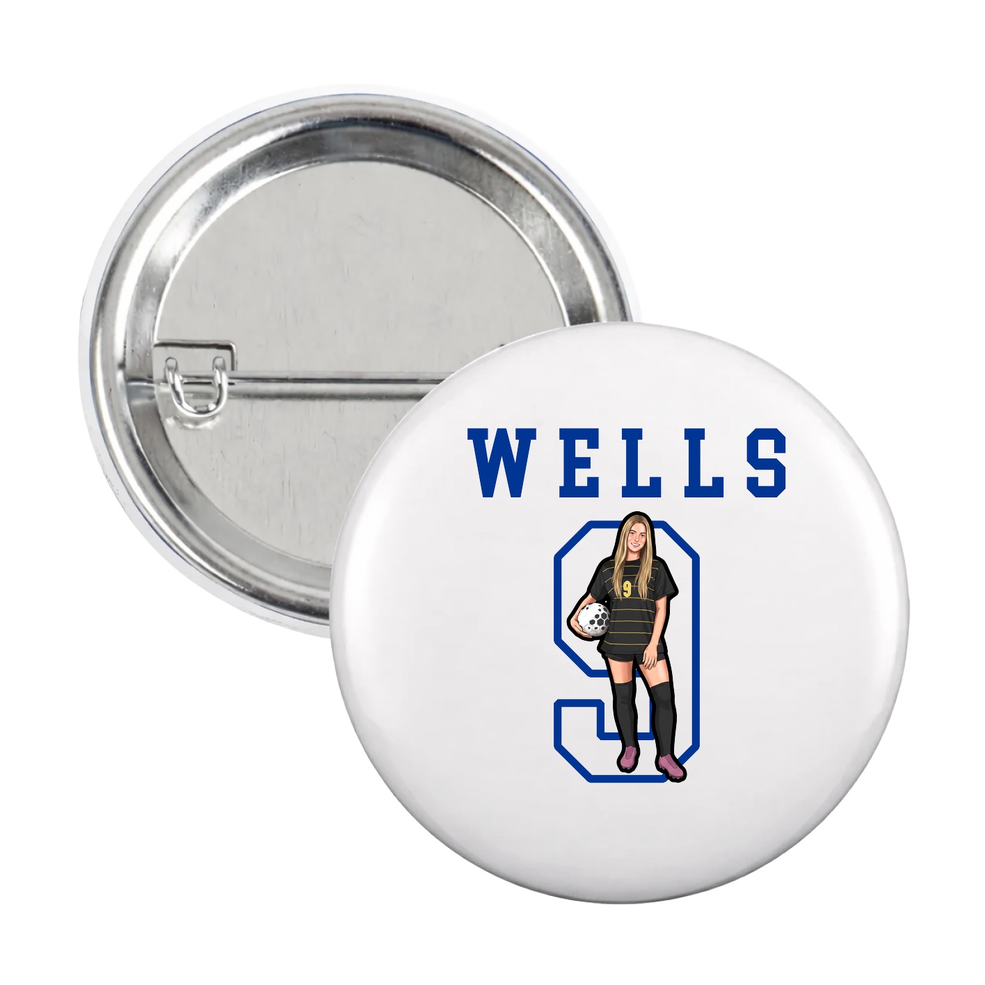 Game Day Button — Shirsey in White