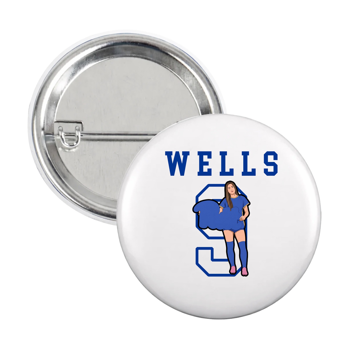 Game Day Button — Shirsey in White