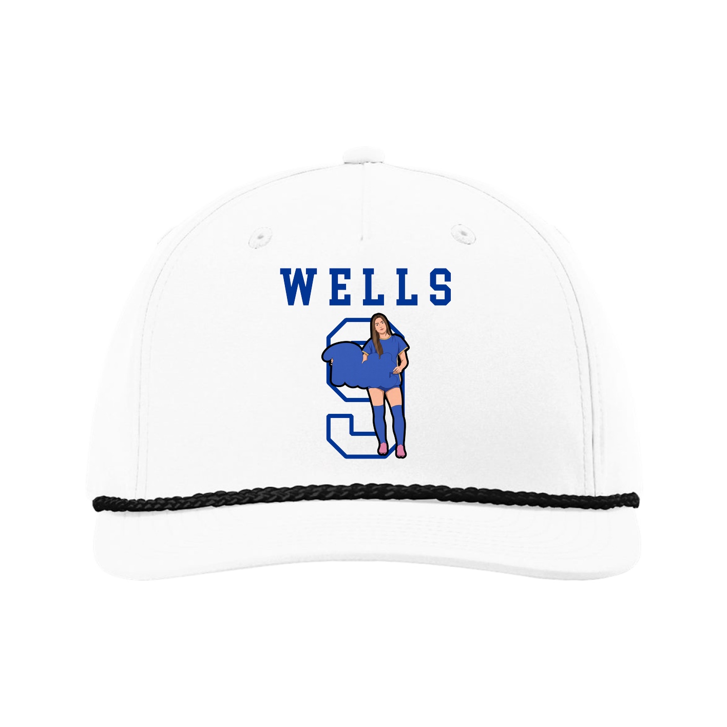 Five-Panel Classic Rope Cap — Shirsey in White