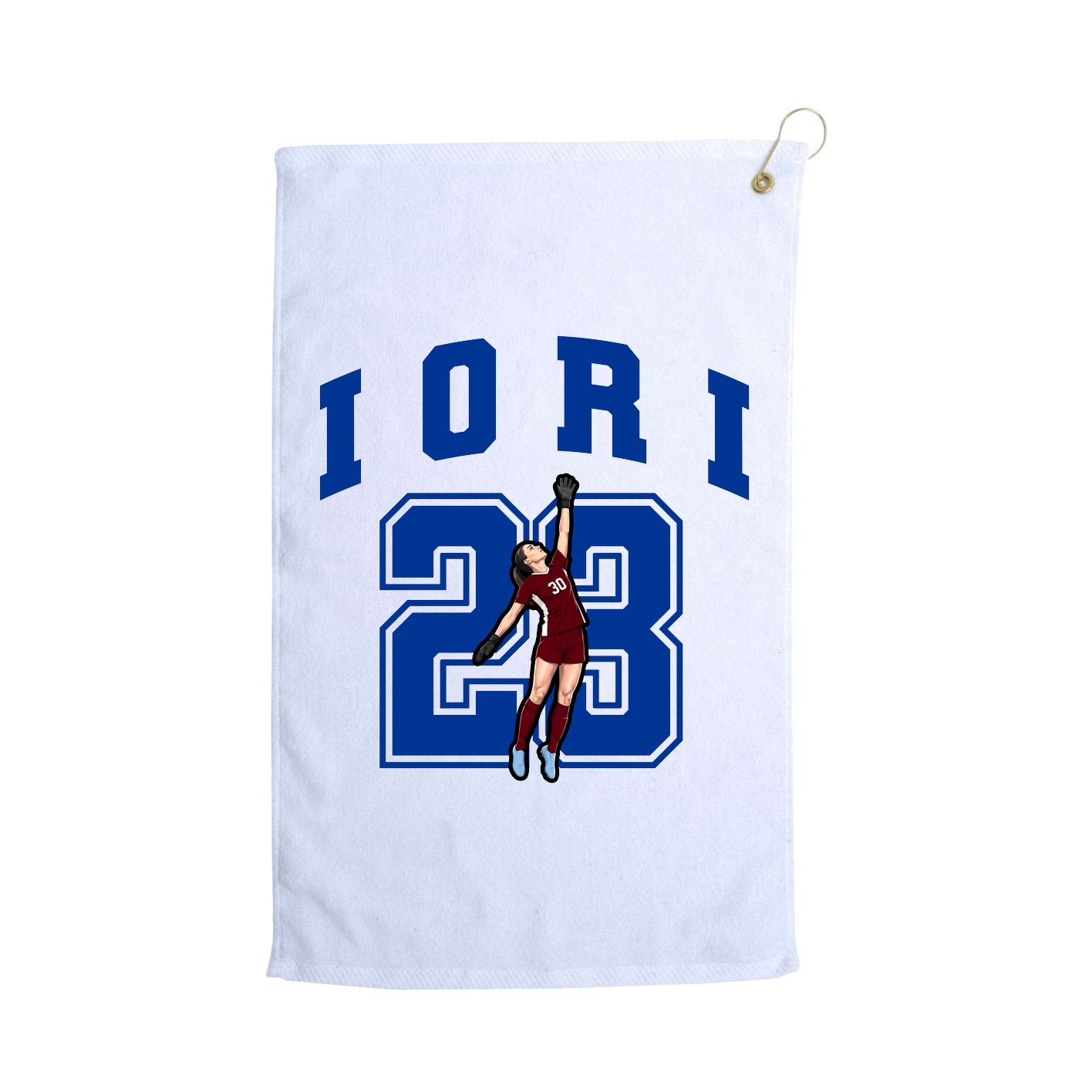 Golf Towel — Number in White