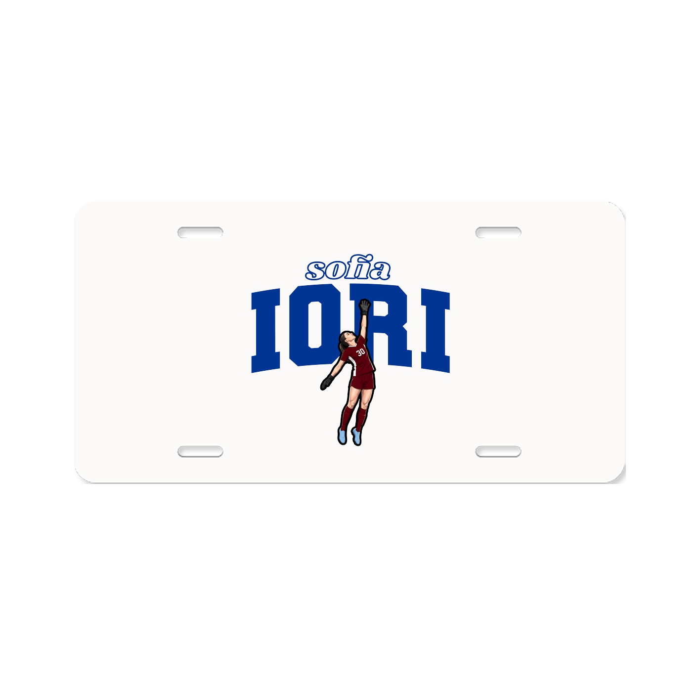 License Plate — Name Arch in Classic