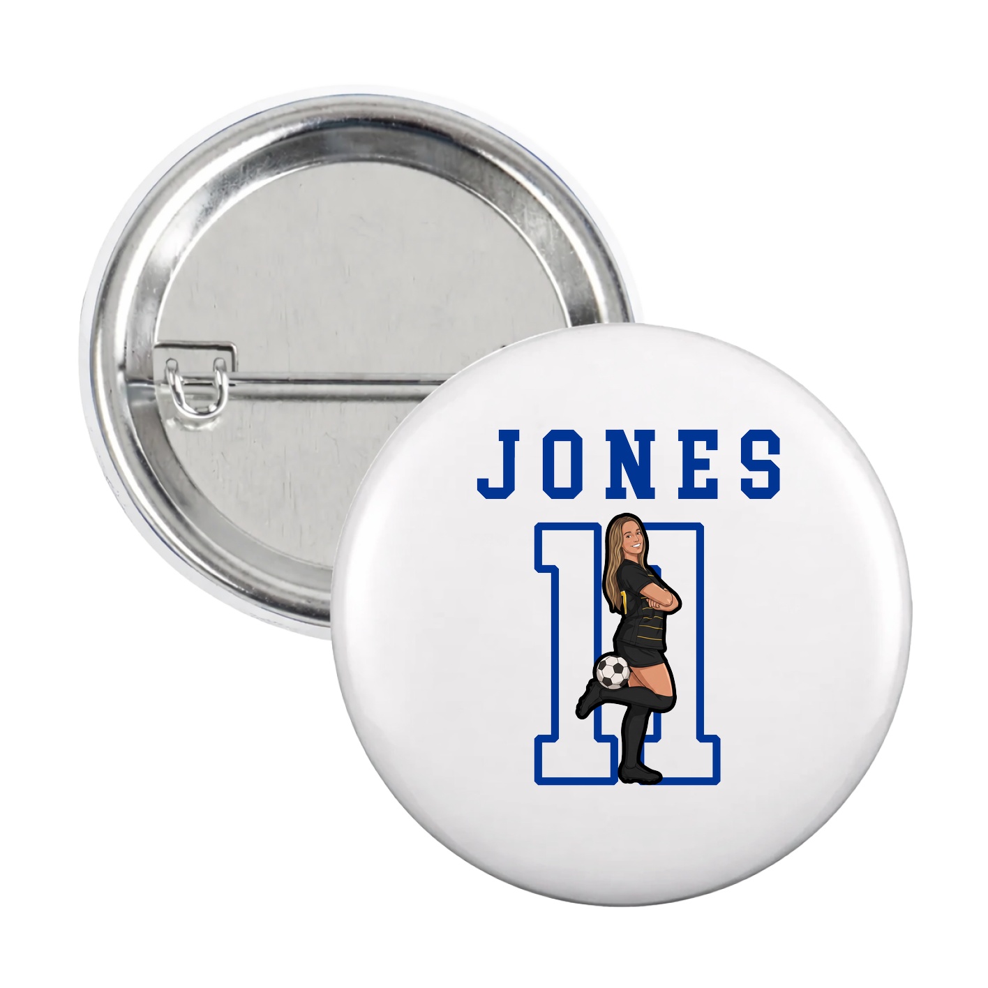 Game Day Button — Shirsey in White